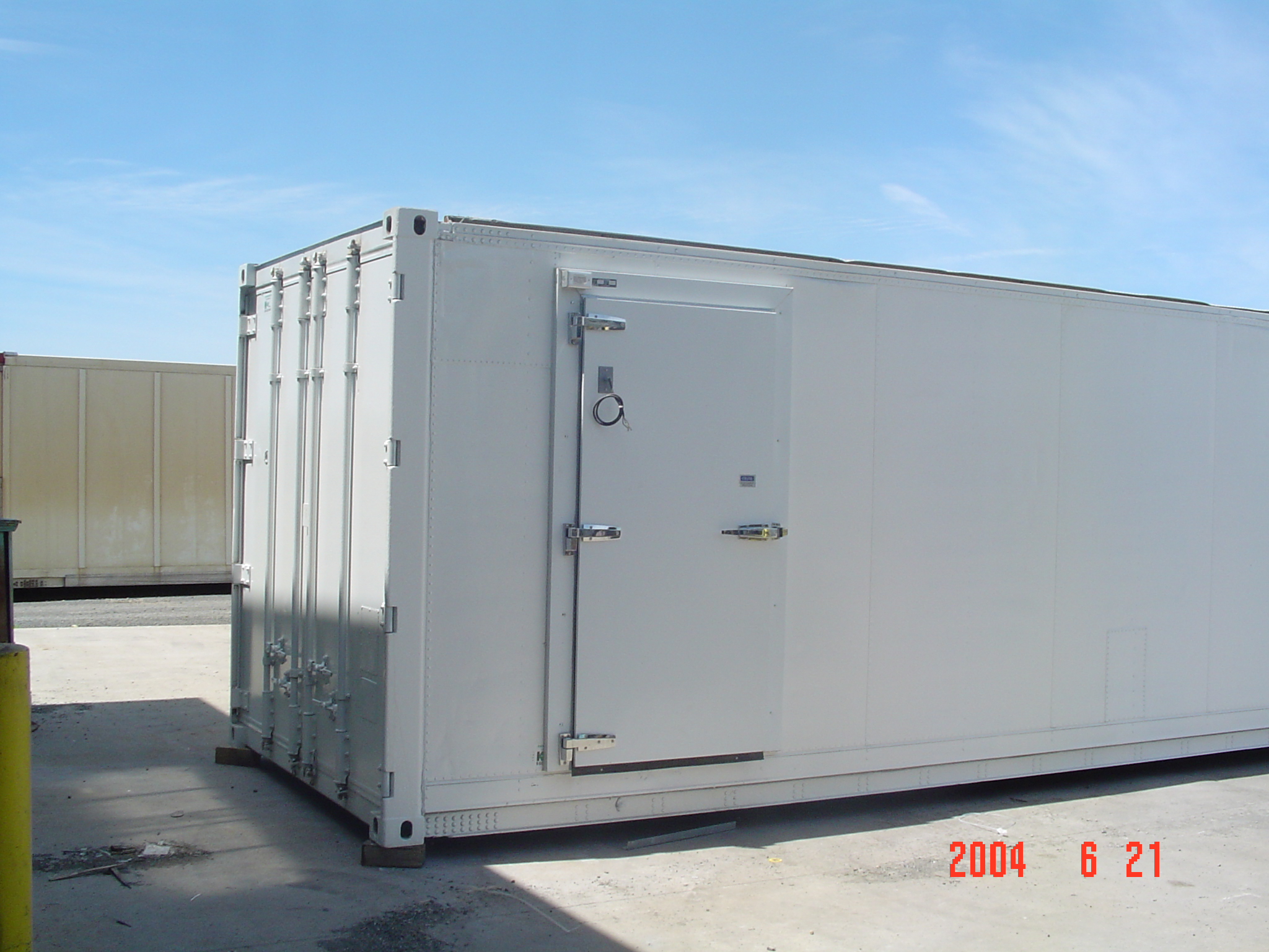used 40 foot refrigerated container with a side door custom Image